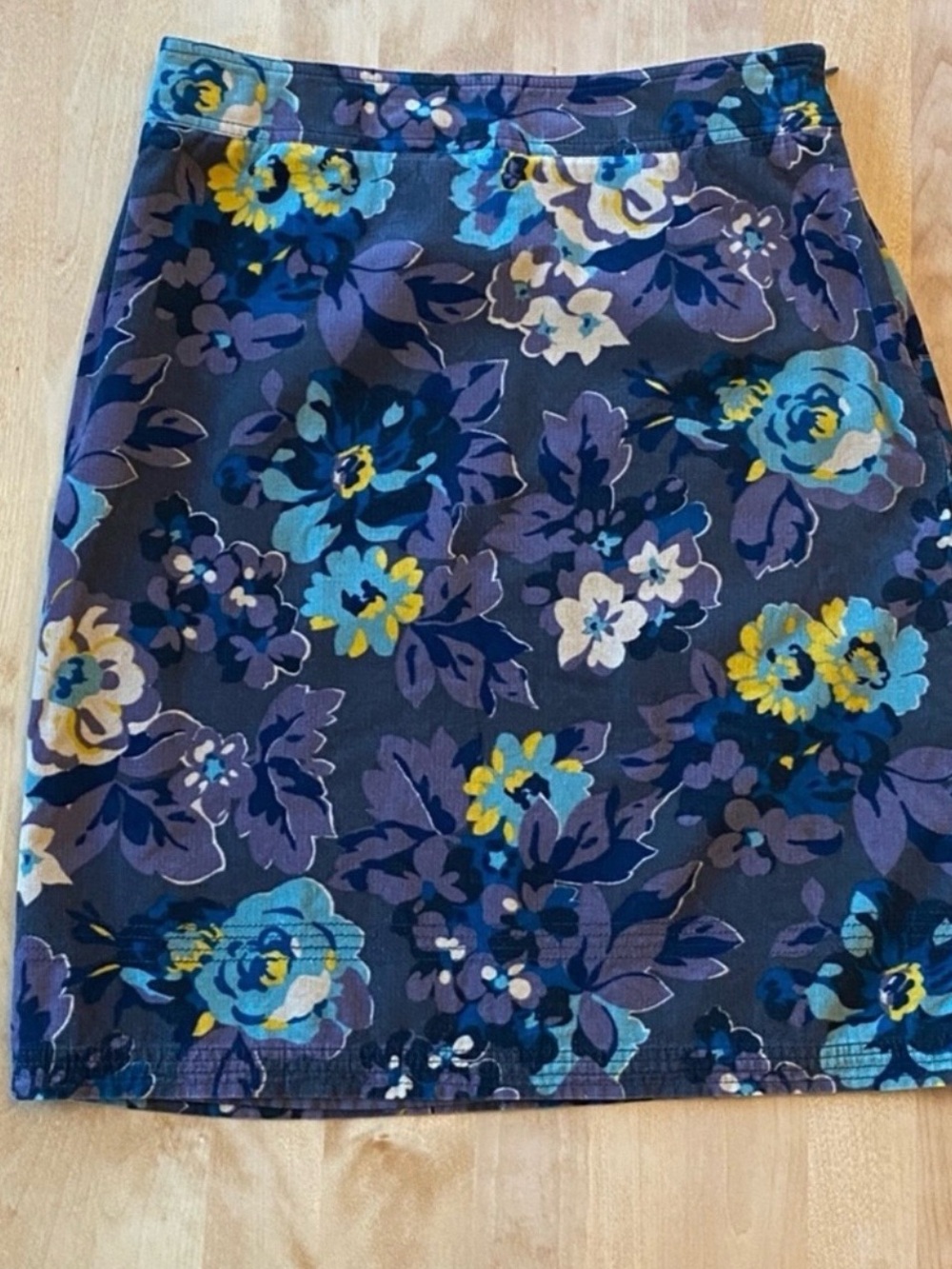 Boden Corduroy Floral Skirt